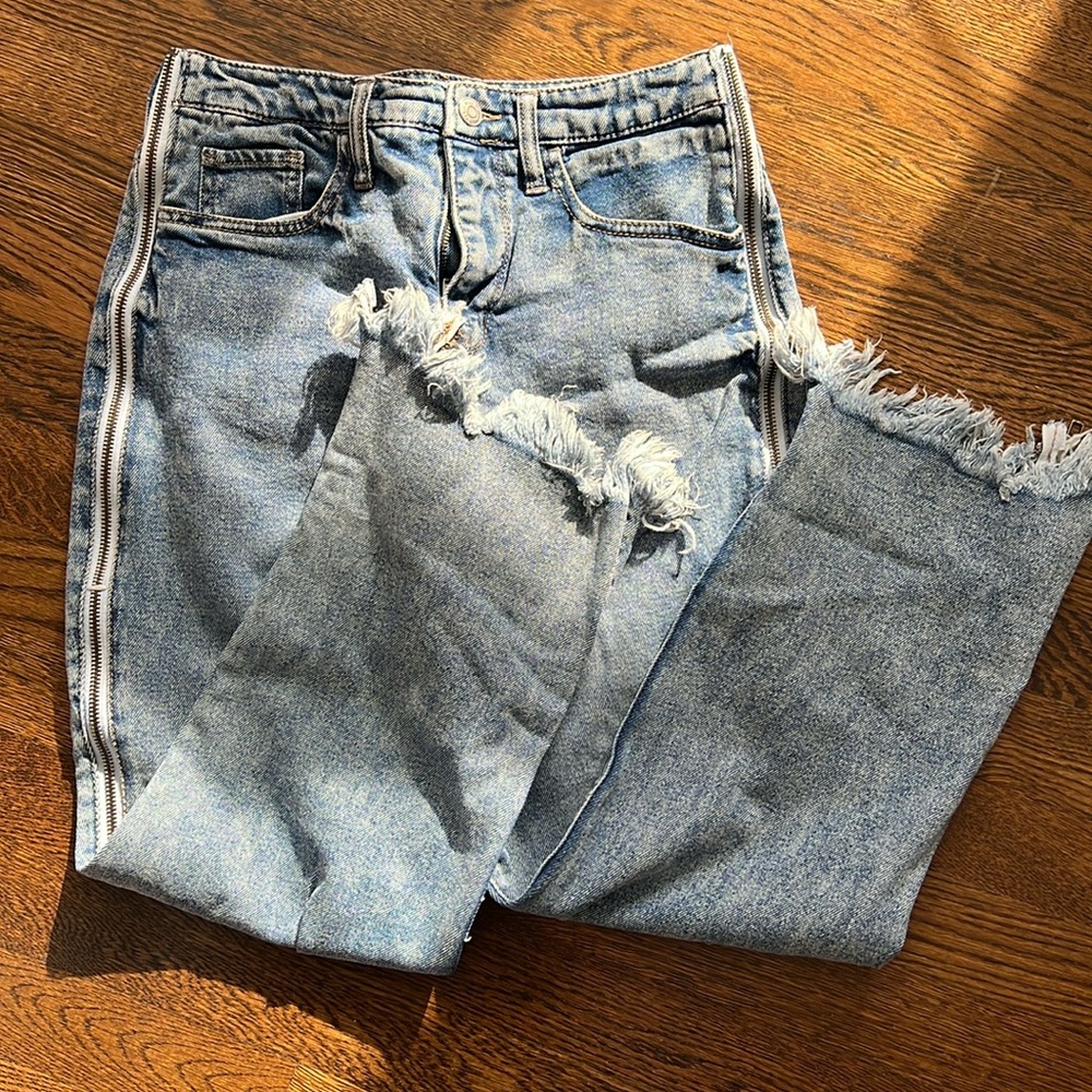 Zipper Seam Jeans